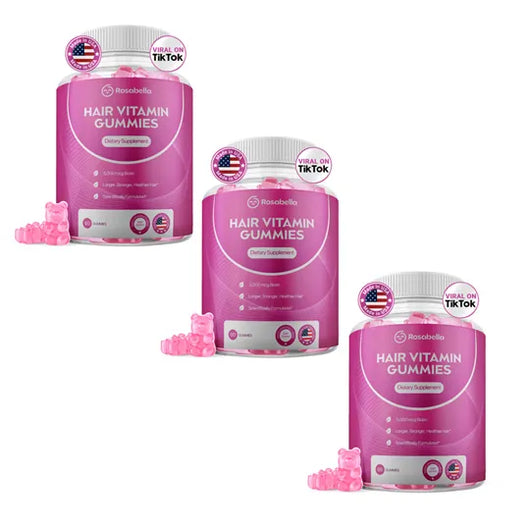 Rosabella Biotin Gummies for Hair, Skin & Nails