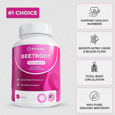 Rosabella Organic Beetroot Capsules Bogo