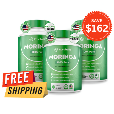Rosabella Moringa Powder Capsule – 3x Bottle One Time Offer