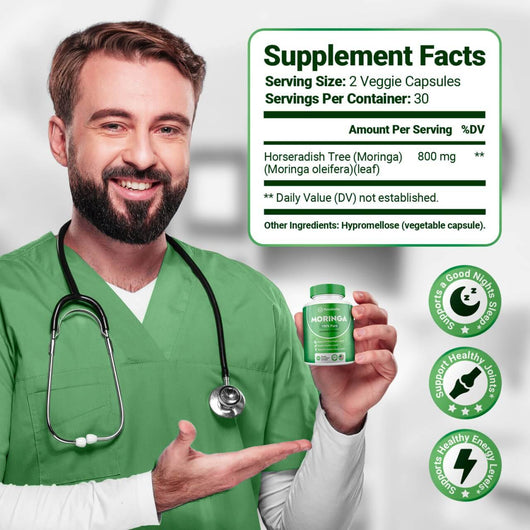 Rosabella Moringa Powder Capsules BOGO Offer + FREE Nutrition Planner
