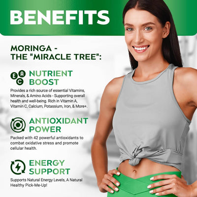 Rosabella Moringa Powder Capsule – 3x Bottle One Time Offer