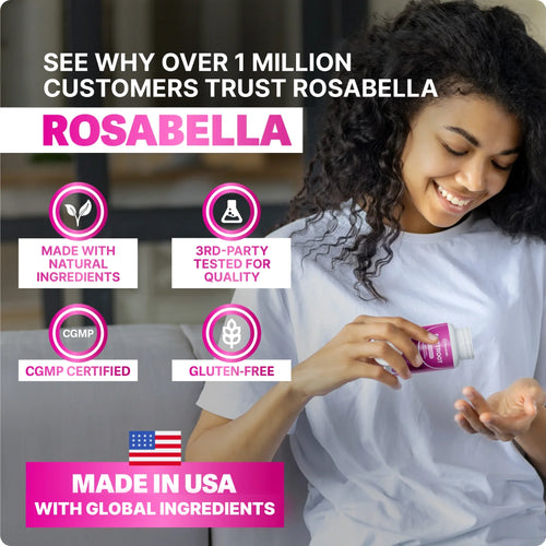 Rosabella Organic Beetroot Capsules (1300mg) for Blood Flow & Heart Health Bogo